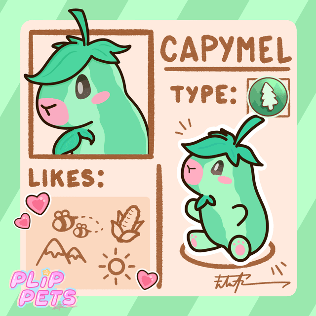 Capymel Character Postcard Image