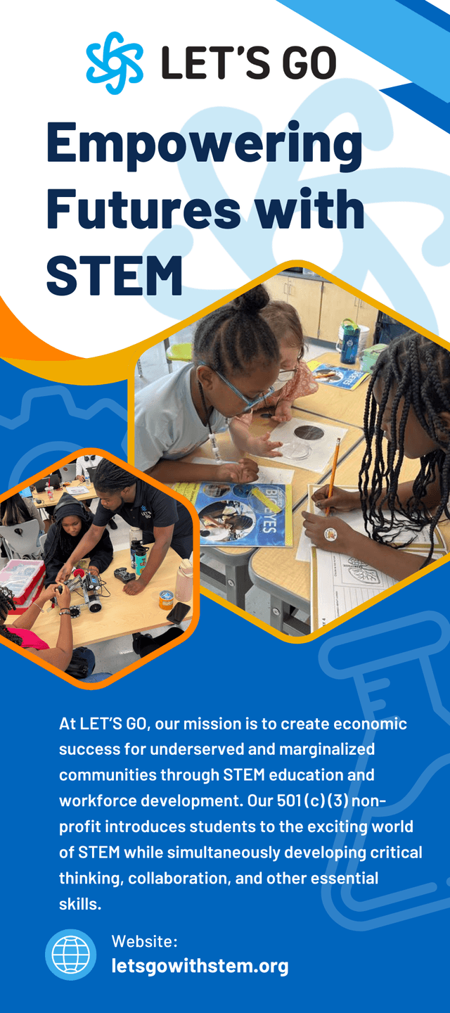 LET'S GO STEM Rack Card