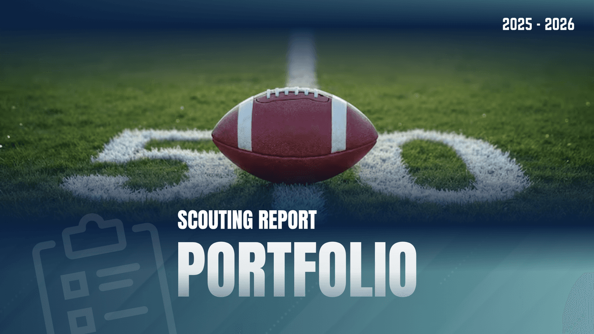 Football Portfolio Design Work Button