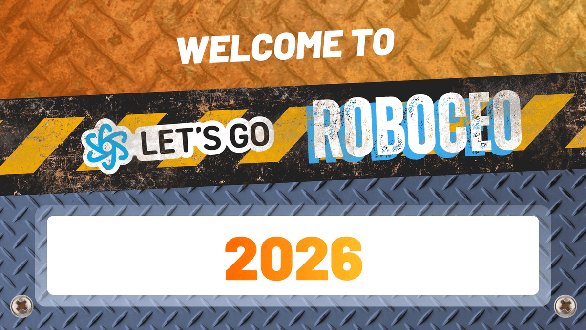 LET'S GO RoboCEO Design Work Button