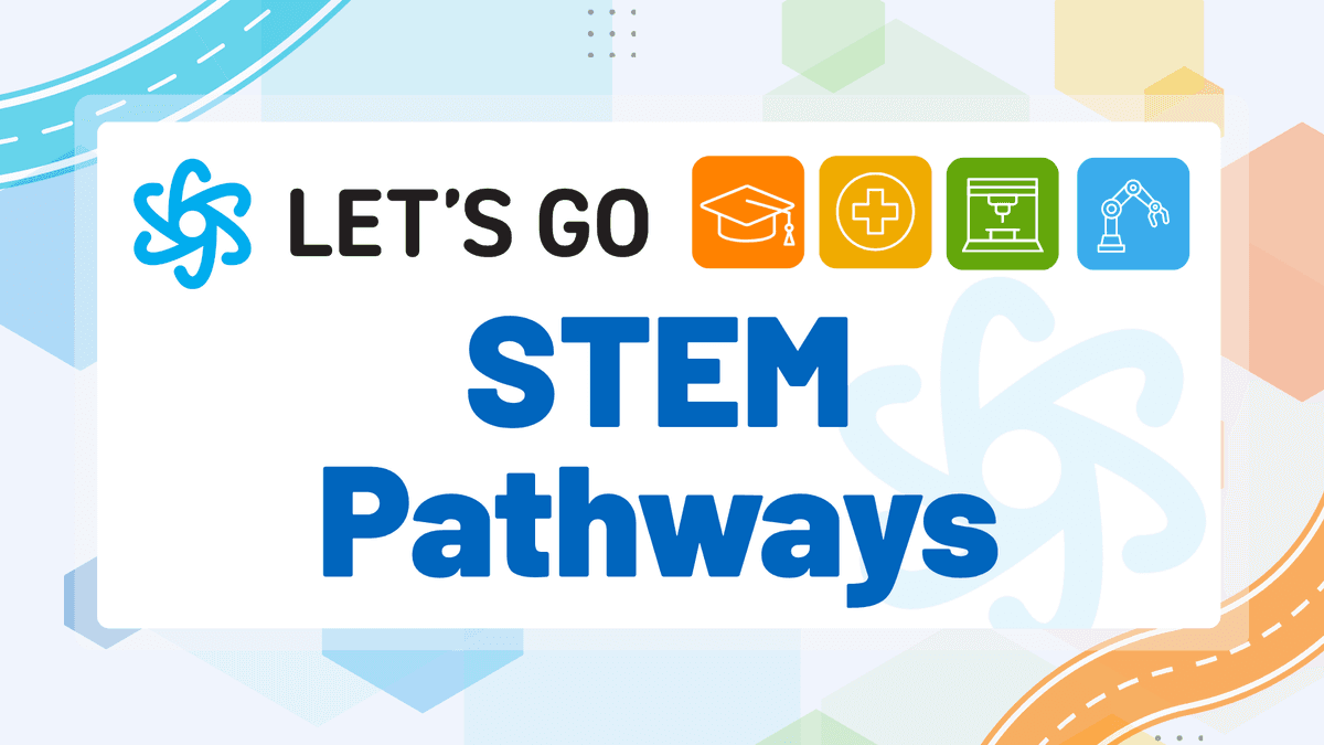 LET'S GO STEM Pathways Design Work Button